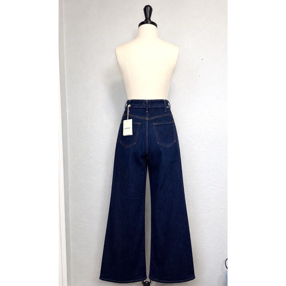 Mother The Hustler Roller Sneak Jeans In Off Limits High Rise Wide Leg Sz 26 NWT - Picture 5 of 15